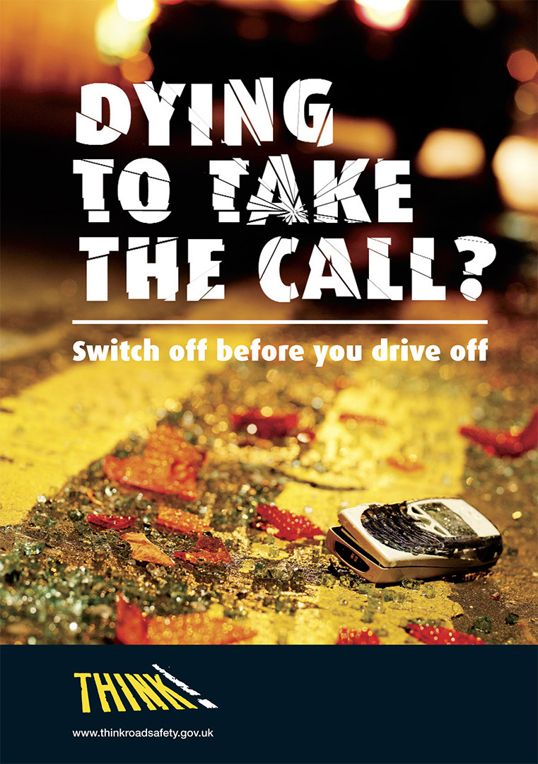 Road Safety poster for the Think campaign