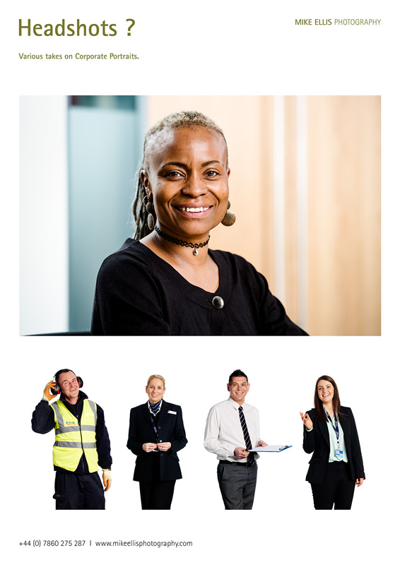 PDF of Corporate Headshot phtography from Mike Ellis Photography