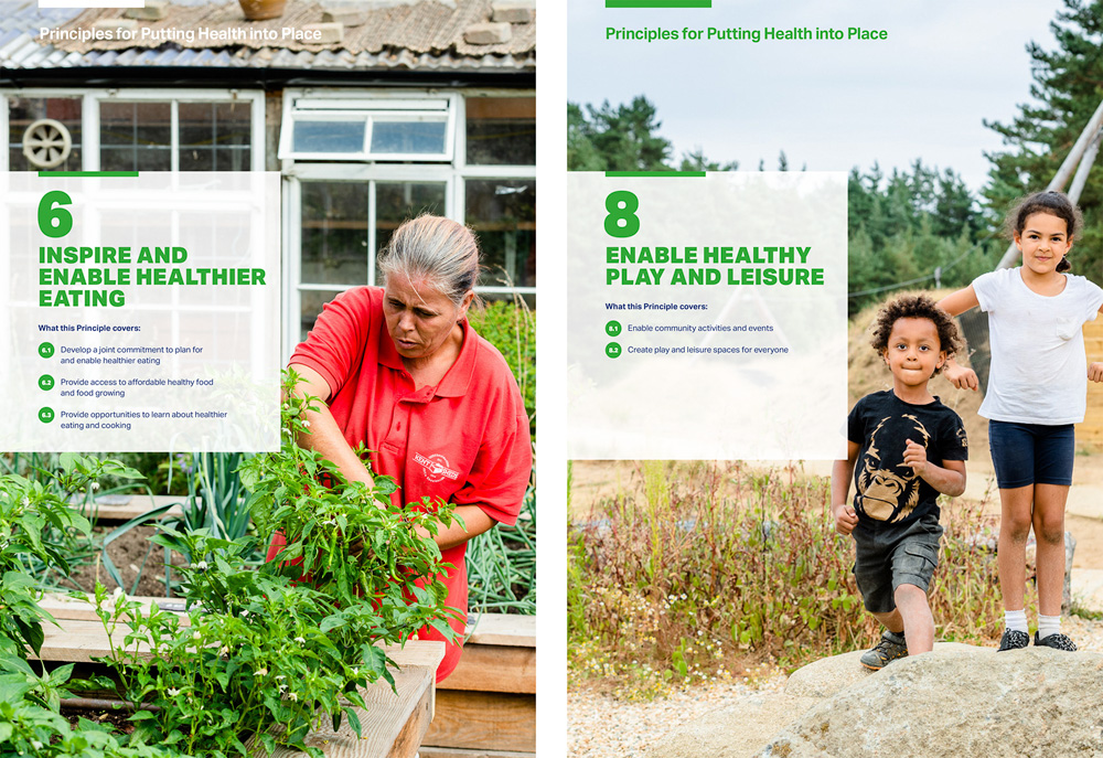 2 selected pages from NHS Healthy New Towns Reports