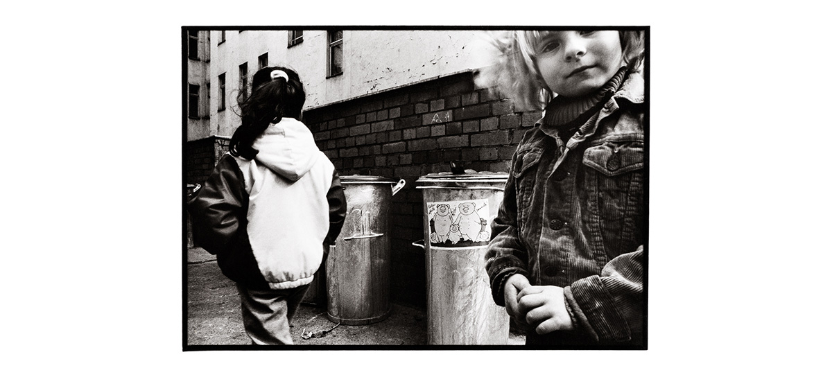 B&W reportage shots of recycling in action in 1987