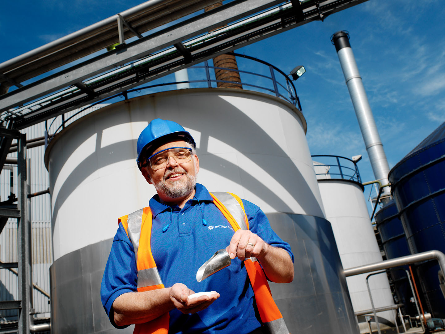 Portrait of male worker outside at Sugar Plant