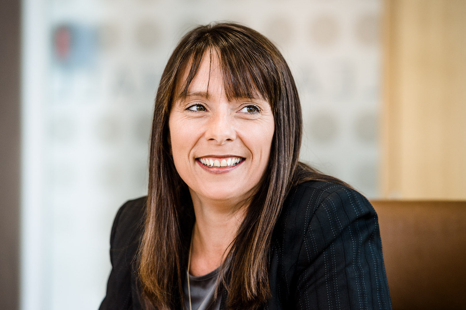 Animated reportage style shot of female director